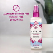 CRYSTAL Mineral Deodorant Spray- Unscented Body Deodorant With 24-Hour Odor Protection, Aluminium Chloride & Paraben Free,...