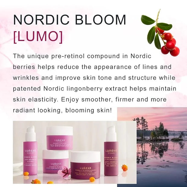 Lumene Anti Wrinkle & Firm Moisturizing Eye Cream - Skin Firming & Hydrating Nordic Berry Pre-Retinol Eye Cream for Dark C...