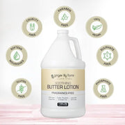 Ginger Lily Farms Club & Fitness Soothing Butter Lotion for Dry Skin, 100% Vegan & Cruelty-Free, Fragrance Free, 1 Gallon ...