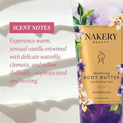 Nakery Skin Toning Body Butter for Women - Firming Body Lotion for Women - Peptide Infused Body Lotion for Crepey & Saggin...