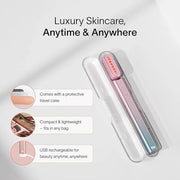 Solawave 4-in-1 Radiant Renewal Facial Wand & Skin Therapy Serum Bundle | Red Light Therapy for Face and Neck | Galvanic S...