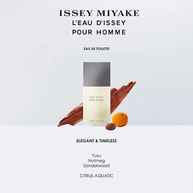Issey Miyake L'Eau d'Issey Pour Homme Eau de Toilette - Fragrance for Men - Pure & Fresh - With Notes of Yuzu, Nutmeg & Sa...