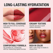 Jolilab 6 Colors Cream Texture Lip Gloss Set - Highly Pigmented, Long - Lasting, Moisturizing Makeup for Women（SetB 6Color...
