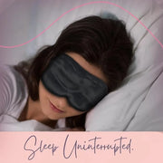 CELESTIAL SILK Sleep Mask for Women With Covered Elastic Strap, 100% Silk Filled Eye Mask for Sleeping (One Size, Black) -...