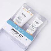 Sring Summer Set Ivory Foam Cleanser and Bakuchiol Daily Sun Moisturizer, Korean Skin Care, Firm and Soft Cream Foam, Sun ...