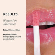Winky Lux Very There Lip Oil, Hydrating Nude Pink Gloss with Jojoba Oil, Non-Sticky Glossy Lip Oil, Tinted Pink Gloss for ...