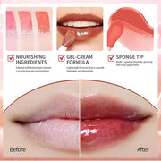 Hydrating Lip Glow Oil-Lip care oil- Lip Oil Tinted for Lip Care and Dry Lips-Prevents Dry Cracked-Non-sticky Big Brush He...