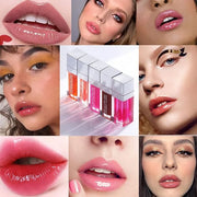 Plumping Lip Oil, Long Lasting Hydrating Gloss Tinted Balm Non-sticky Revitalizing, Tinting Care Oil for Dry (CHERRY) - Pr...