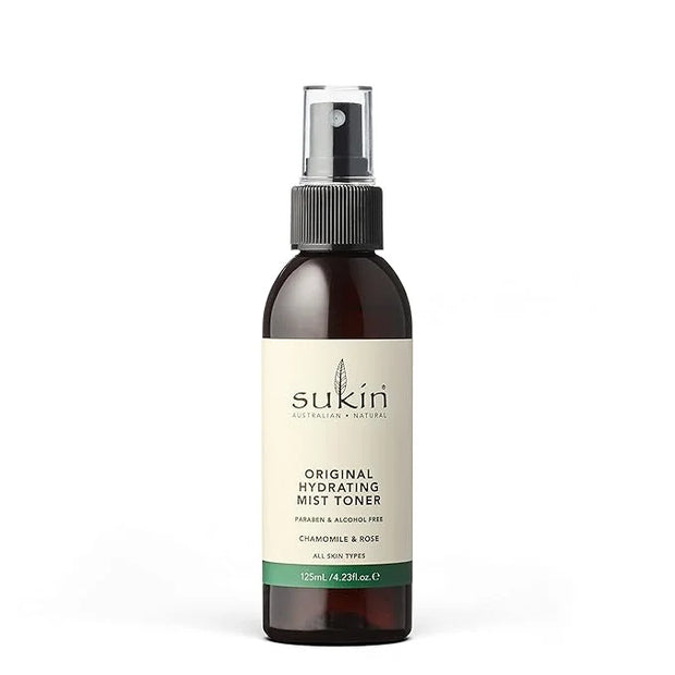 Sukin Organics Hydrating Mist Toner, Rosewater Facial Mist Spray, Refreshing Skin Care Routine for Face & Neck, Suitable f...