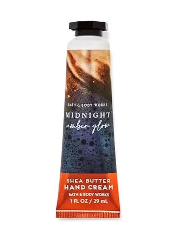 Bath & Body Works Midnight Amber Glow Shea Butter Travel Size Hand Cream 1oz (Midnight Amber Glow) - Product Image
