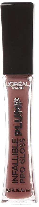 L'Oreal Paris Infallible Pro Gloss Plump Lip Gloss with Hyaluronic Acid, Long Lasting Plumping Shine, Lips Look Instantly ...