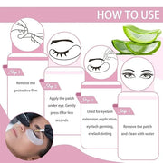 myaokue-up 102 pcs Natural Hydrogel Eye Gel Pads V- Shape Collagen and Aloe Vera Patches for Under Eyes Premium Eye Mask B...