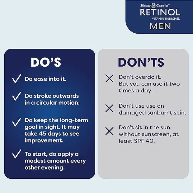 Retinol Men Eye Cream Reduces Puffiness & Dark Circles, Boost Hydration & Minimize Visible Signs Of Aging Men Facial Serum...