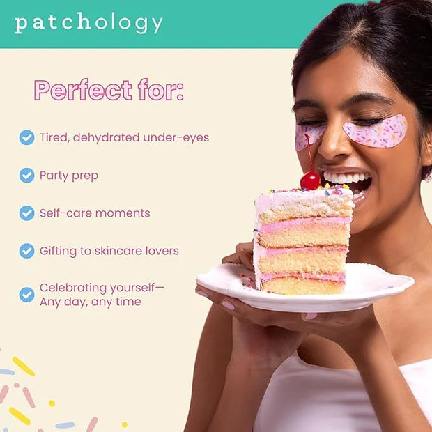 Patchology Eye Want Cake Limited Edition Hydrating & Smoothing Eye Patches – Under Eye Masks for Puffy Eyes, Dark Circles,...