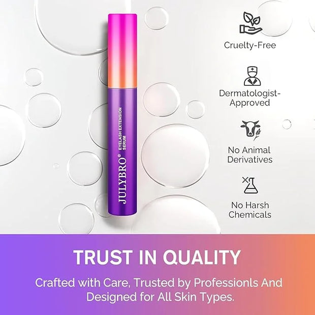 Eyelash Growth Serum(3ML), Eyelash Extension Serum with Natural Ingredients for Eyelash and Eyebrow, Thicker, Healthier an...