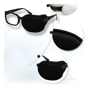 Adult/Kids Silk Glasses Eye Mask Amblyopia Strabismus Lazy Eye Patches Treat Lazy Eye and Strabismus(Black) - Product Image