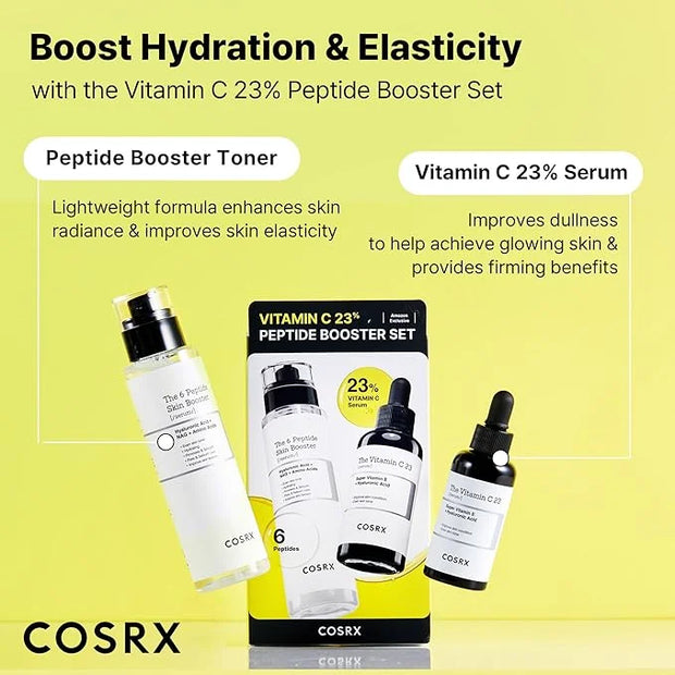 COSRX Vitamin C 23% Peptide Booster Set - Amazon Exclusive - Korean Skin Care, Gift Sets, Vitamin C Serum, Face Serum - Pr...