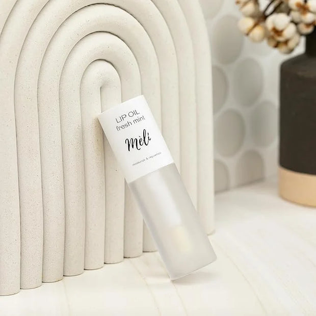 MÈLI Organic Lip Oil with Hyaluronic Acid | Clear Non-Sticky, Natural Lip Gloss, Moisturizing, Revitalizing and Rejuvenati...