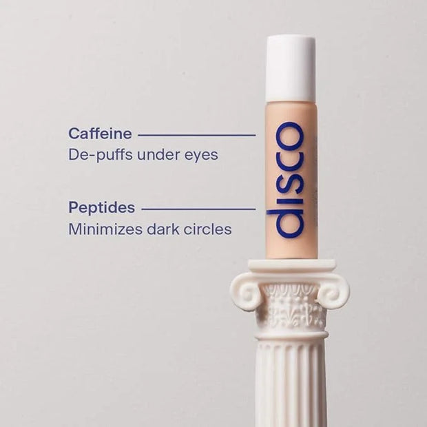 Disco Men's Eye Bag Treatment, Roller Serum for Men, Under Eye Cream Natural Caffeine Anti Aging Stick Balm, Reduce Puffin...