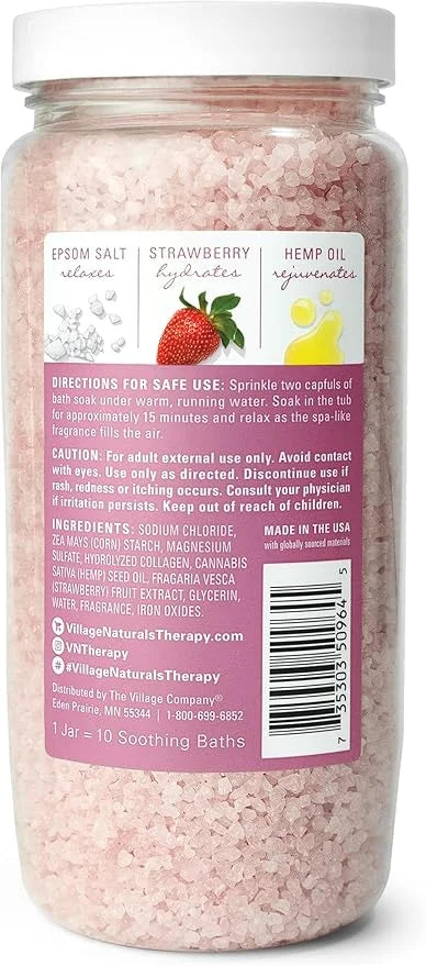 Village Naturals Therapy Glow Concentrated Mineral Bath Soak, Moroccan Melody Scent, 20 oz, Pack of 4 - Product Image