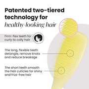 Tangle Teezer Plant-Based Ultimate Detangler Brush, Dry & Wet Hair Brush, Eliminates Knots & Reduces Breakage for Curly to...