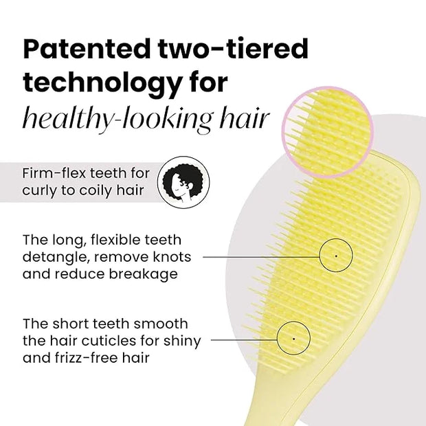 Tangle Teezer Plant-Based Ultimate Detangler Brush, Dry & Wet Hair Brush, Eliminates Knots & Reduces Breakage for Curly to...