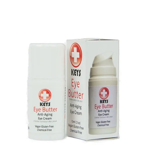 Keys Eye Butter Luminescent Natural, Vegan, Chemical-Free Moisturizing Eye Cream for Sensitive Skin in Airless Travel Pump...