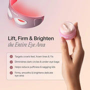 Solawave Eye Recovery Pro Kit | Red Light Therapy Eye Mask + LightBoost Eye Cream | Reduce Fine Lines & Wrinkles, Under Ey...