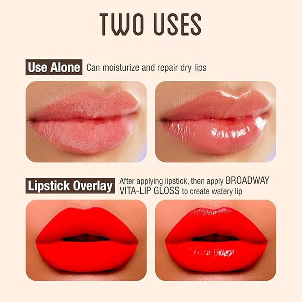 Ruby Kisses Broadway Vita-Lip Clear Lip Gloss (Coconut Oil 12 Pack), Ultra-Hydrating & Soothing Formula with Vitamin Oils,...