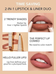 SHEGLAM 2 In 1 Matte Lip Liner SHEGLAM