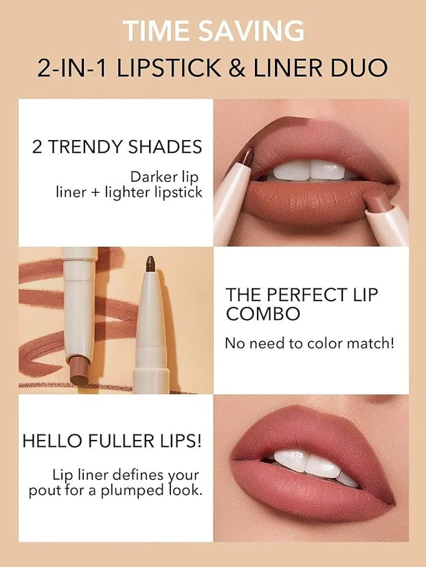 SHEGLAM 2 In 1 Matte Lip Liner SHEGLAM