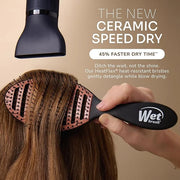 Wet Brush Ceramic Speed Dry Hair Brush, Black - Vented Design & Soft HeatFlex Bristles Are Blow Dry Safe - Ergonomic Handl...