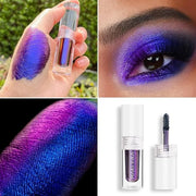 MAKI YIKA Glitter Eyeshadow Purple Liquid Multichrome Eyeshadows Long Lasting Metallic Chameleon Eye Shadow Holographic Ey...