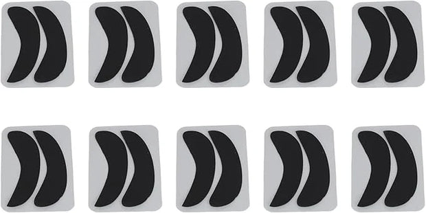 10 Pairs Half Moon Shaped Reusable Under Eye Pads for Eyelash Extension Excellent Silicone Under Eye Pads for Lash Extensi...