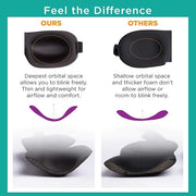 Bucky 40 Blinks No Pressure Eye Mask for Travel & Sleep, Ruby Pop, One Size - Product Image