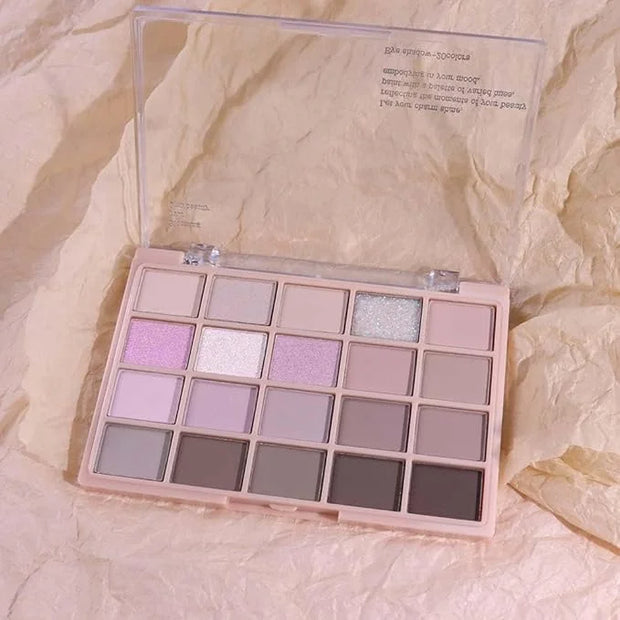20Colors Nude Light Pink Purple Basics Matte Eyeshadow Palette,Eye Shadow Travel Makeup Palette all in one Long Lasting Wa...
