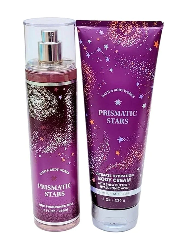 Bath and Body Works Prismatic Stars Body Cream Fragrance Mist Set - Product Image