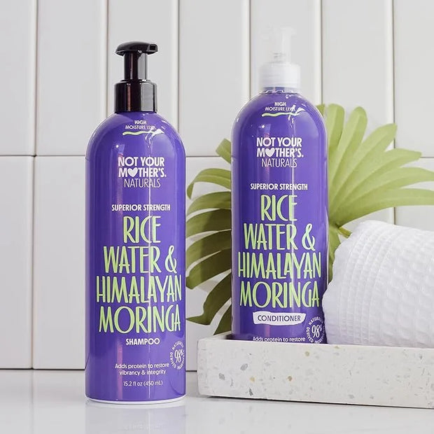 Not Your Mother's Naturals Superior Strength Shampoo & Conditioner Set - 15.2 fl oz - Sulfate-Free Hair Products - Rice Wa...