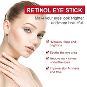 Retinol Eye Stick with Collagen,Hyaluronic Acid for Dark Circle, Wrinkles,Eye Balm Moisturizes Anti Aging,Visible Results ...