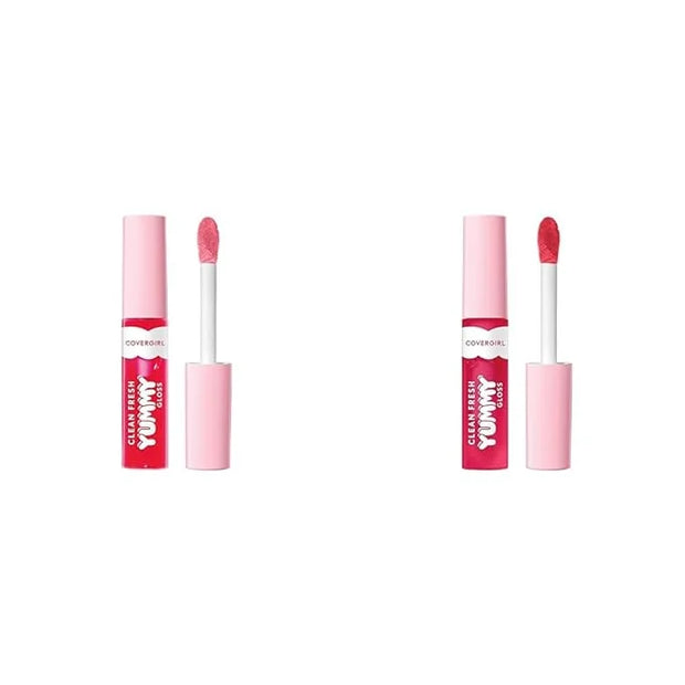 COVERGIRL Clean Fresh Yummy Gloss Lip Gloss Bundle - My Strawbooty & You're Just Jelly - Product Image