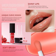 3 Colours Hydrating Lip Tinted Oil, Moisturizing Crystal Jelly Lip Gloss Ultra-Shiny Finish Soften & Smoothes Lips Texture...