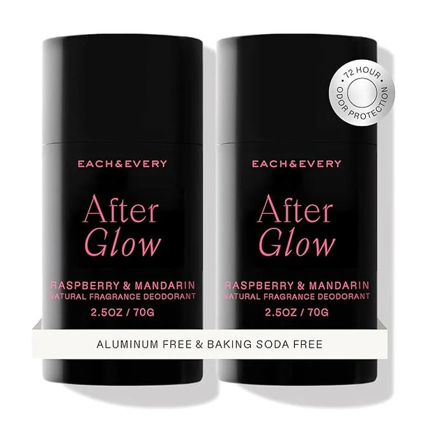 Each & Every Aluminum Free Deodorant for Women & Men, Raspberry & Mandarin - All Natural Deodorant for Sensitive Skin, EWG...