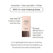 heimish Bulgarian Rose Tone-up Sunscreen SPF50+ PA+++ 1.01 fl.oz / 30ml | All-In-One Make up sunscreen | UV Protection, Pr...