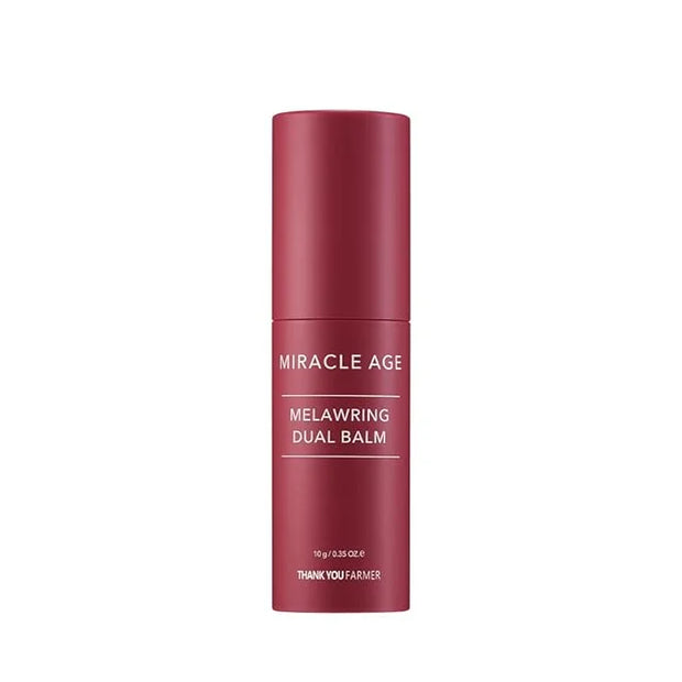 THANKYOU FARMER Miracle Age Melawring Dual Balm, Korean Eye Cream for Face, Fast-absorbing Anti Wrinkle Balm Stick, Crows ...