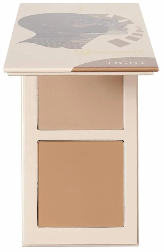 Juvia's Place Bronzed Duo Bronzer Light - Soft Matte Bronzer, Contour Powder, Long-Wearing & Buildable Bronzing Powder - S...