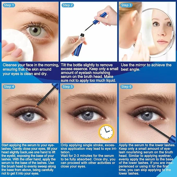 Advanced Eyelash Growth Serum for Lash: Premium Lash Enhancer for Natural Thicker and Longer Lashes – Booster for Enhanced...