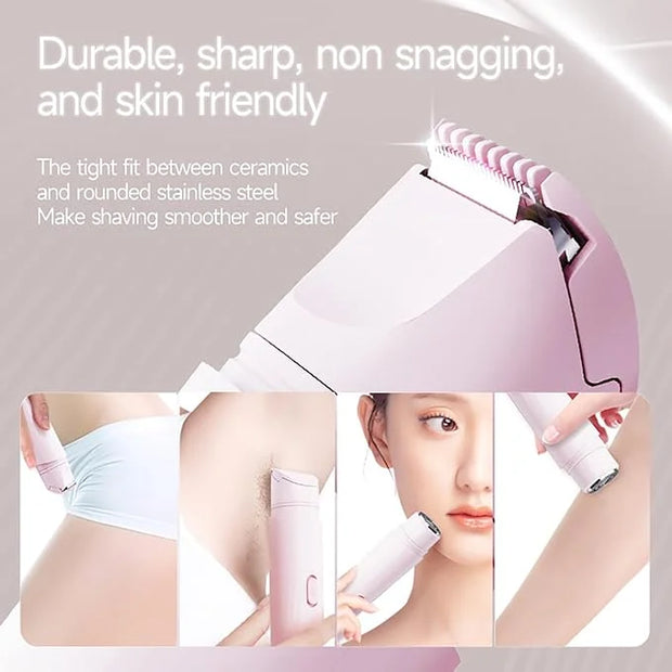 New Electric Bikini Trimmers for Women, Travel Razors, Glowhave Double Headed Shaver, Body Hair Trimmer, Rechargeable Pain...