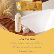 The Honest Company 2-in-1 Cleansing Shampoo + Body Wash Refill Carton | Gentle for Baby | Naturally Derived, Tear-free, Hy...