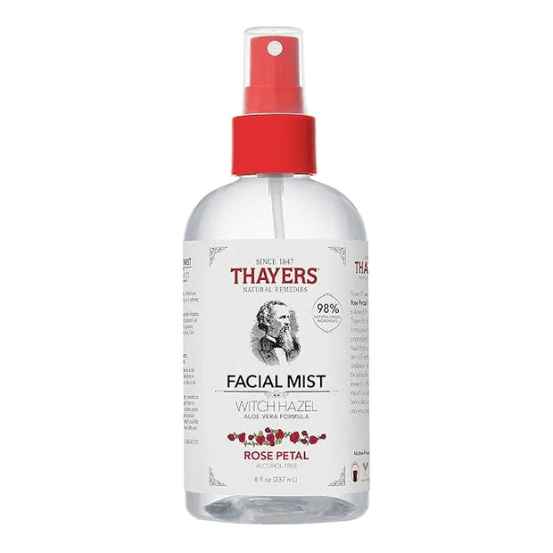 Thayers Alcohol-Free Witch Hazel Facial Mist Toner with Aloe Vera, Rose Petal, Soothing and Hydrating, For All Skin Types,...