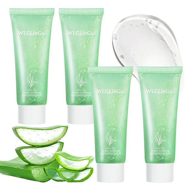4PCS Aloe Vera Gel Moisturizer for Face,Hydrating Fast Absorbing Face Moisturizer After Sun Care,Moisturizing Long Lasting...
